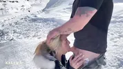 Snowy sex break