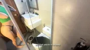 My stepsister wouldn't let me take a shower.