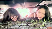 NastyClub - Let’s Take a Look Under the Hood of Vixi Rafi and MitzX in an Outdoor Threesome