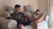My stepsister won't let me finish a video game until I fuck her first