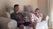 My stepsister won't let me finish a video game until I fuck her first