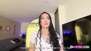 Beautiful 18yo girl with curly hair and a perfect ass comes to my studio to fuck hard