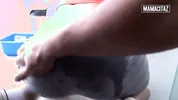 Sloppy Rubber Glove Blowjob From Thick Latina Before He Hits It Raw