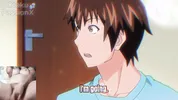 Big titted aunt gives blowjob to hentai virgin and he spits cum on her face!!