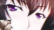 Big titted aunt gives blowjob to hentai virgin and he spits cum on her face!!