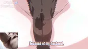 Big titted aunt gives blowjob to hentai virgin and he spits cum on her face!!