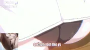 Big titted aunt gives blowjob to hentai virgin and he spits cum on her face!!