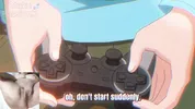 Big titted aunt gives blowjob to hentai virgin and he spits cum on her face!!
