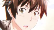 Big titted aunt gives blowjob to hentai virgin and he spits cum on her face!!