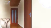 Big titted aunt gives blowjob to hentai virgin and he spits cum on her face!!
