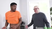 CuckoldSessions - Skinny Hotwife Redhead Cucks Her Husband Fucking The Heat Repairmen