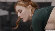 Redhead Charlie Red Gets Fucked By Her Gym Trainer's Cock