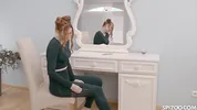 Redhead Charlie Red Gets Fucked By Her Gym Trainer's Cock