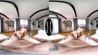 UP CLOSE VR - You Creampie Sexy Busty Blonde Nicole Aria After She Savagely Rode Your Cock - POV