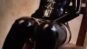 Nun in a latex suit slapped her big ass for her sins FULL