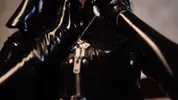 Nun in a latex suit slapped her big ass for her sins FULL