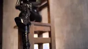 Nun in a latex suit slapped her big ass for her sins FULL