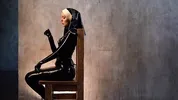 Nun in a latex suit slapped her big ass for her sins FULL