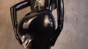 Nun in a latex suit slapped her big ass for her sins FULL
