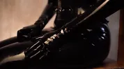 Nun in a latex suit slapped her big ass for her sins FULL