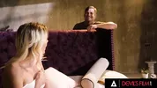 DEVILS FILM - Kenna James Invites Roommate To Join After Catching Him Fap-Spying Hard Fuck