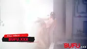 BUFU XXX. Stretching her anal in prison shower