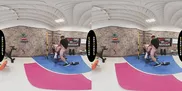 BRAZZERS VR - Watch Lulu Chu Fuck Her Client In The Gym Before She Returns To Suck Your Cock
