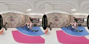 BRAZZERS VR - Watch Lulu Chu Fuck Her Client In The Gym Before She Returns To Suck Your Cock