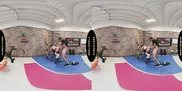 BRAZZERS VR - Watch Lulu Chu Fuck Her Client In The Gym Before She Returns To Suck Your Cock