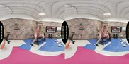 BRAZZERS VR - Watch Lulu Chu Fuck Her Client In The Gym Before She Returns To Suck Your Cock
