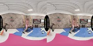 BRAZZERS VR - Watch Lulu Chu Fuck Her Client In The Gym Before She Returns To Suck Your Cock