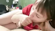 Young redhead eEnjoys Guy's Cum