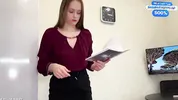 Master class on blowjob in stockings ended with cum in her throat