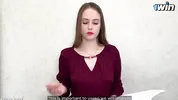 Master class on blowjob in stockings ended with cum in her throat