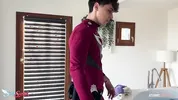 Blonde Slutty Wife Seduces Shy Antenna Guy and Gets Fucked Hard