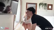 Blonde Slutty Wife Seduces Shy Antenna Guy and Gets Fucked Hard