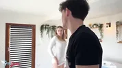 Blonde Slutty Wife Seduces Shy Antenna Guy and Gets Fucked Hard