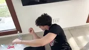 Blonde Slutty Wife Seduces Shy Antenna Guy and Gets Fucked Hard