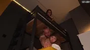 My girlfriend's stepsister spies on us during sex