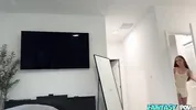 Movie Night With Stepsis Turns Into Fucking - Juniper Ren