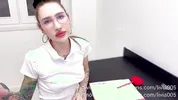 He fucked his teacher and made her lick his cum from the desk