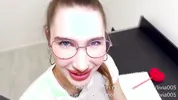He fucked his teacher and made her lick his cum from the desk