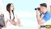 RIM4K. Crusher is in seventh heaven because girlfriend licks his ass
