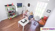 Clever Cheerleader Khloe Kingsley, "Are You Saying My Pantyless Pussy isn't Turning You On?"