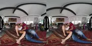 UP CLOSE VR - You Watch Your Hot Wife Nina White Fuck Her Stallion Personal Trainer - CUCKOLD POV
