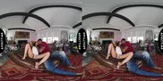 UP CLOSE VR - You Watch Your Hot Wife Nina White Fuck Her Stallion Personal Trainer - CUCKOLD POV