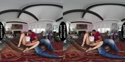 UP CLOSE VR - You Watch Your Hot Wife Nina White Fuck Her Stallion Personal Trainer - CUCKOLD POV