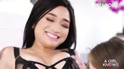 Sexy Lesbians Scarlett Sage, Avery Black & Spencer Bradley Share Each Other's Pussy - A GIRL KNOWS