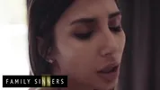FAMILY SINNERS - Sexy Girl Is Mad At Her Boyfriend & Finds Comfort In Her Step Grandpa's Cock