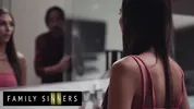 FAMILY SINNERS - Sexy Girl Is Mad At Her Boyfriend & Finds Comfort In Her Step Grandpa's Cock